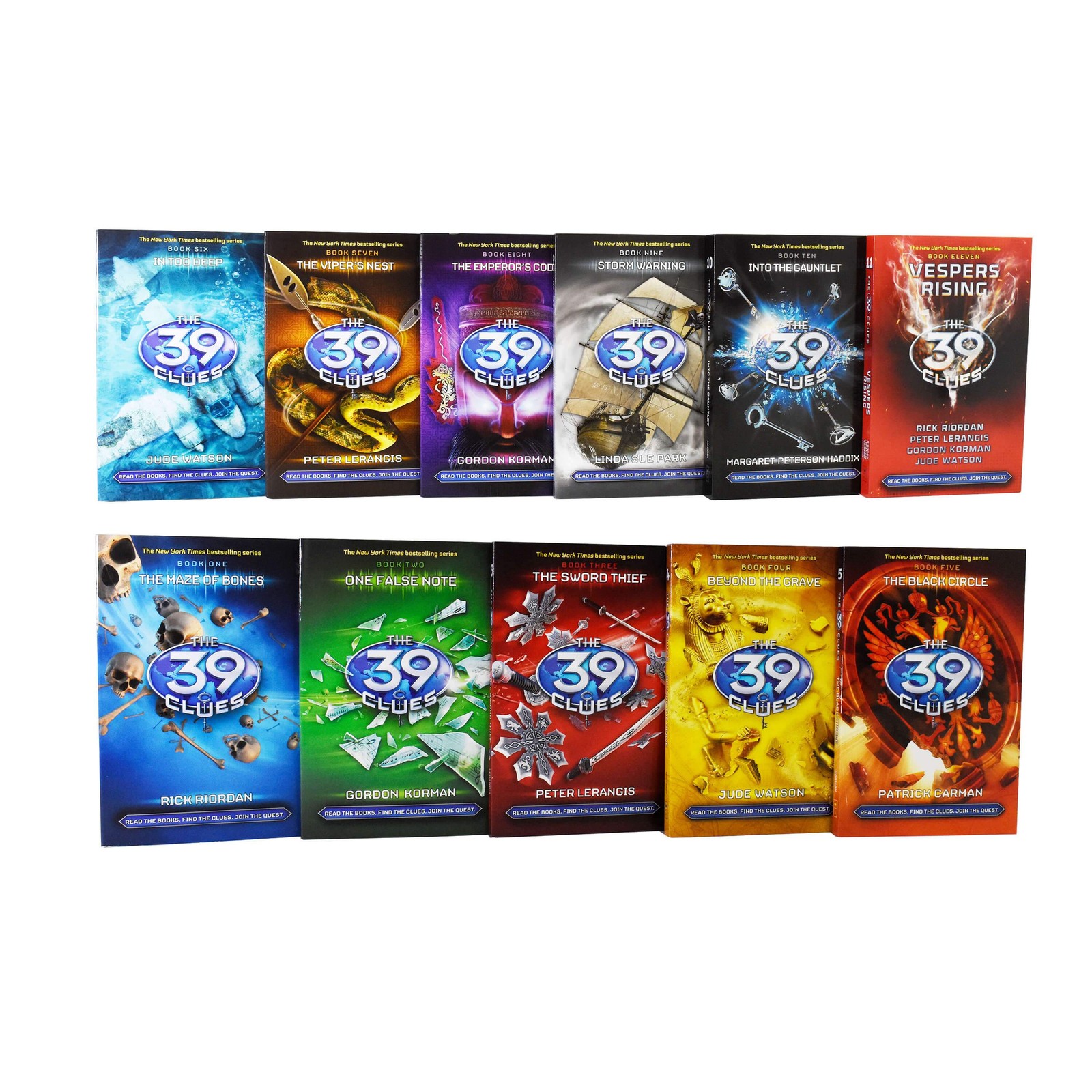 The 39 Clues Series 11 Books Box Set By Rick Riordan – Ages 9-14 – Paperback