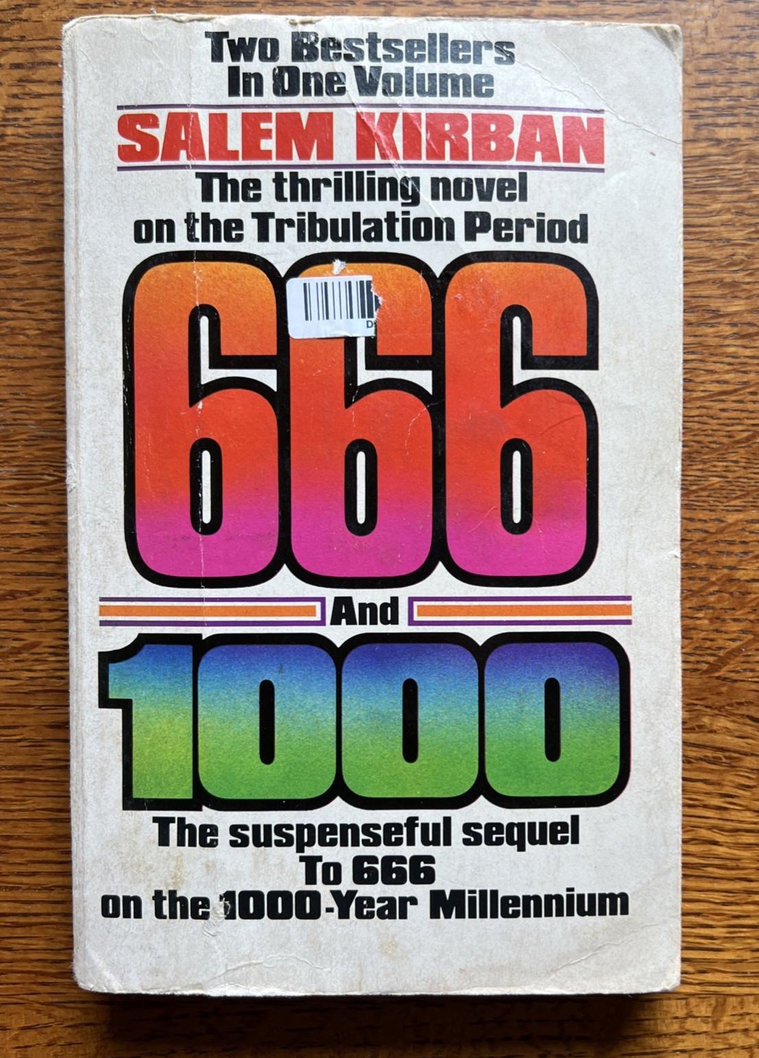 666 and 1000 by Salem Kirban Collectible Paperback 2 books in One Volume 1981