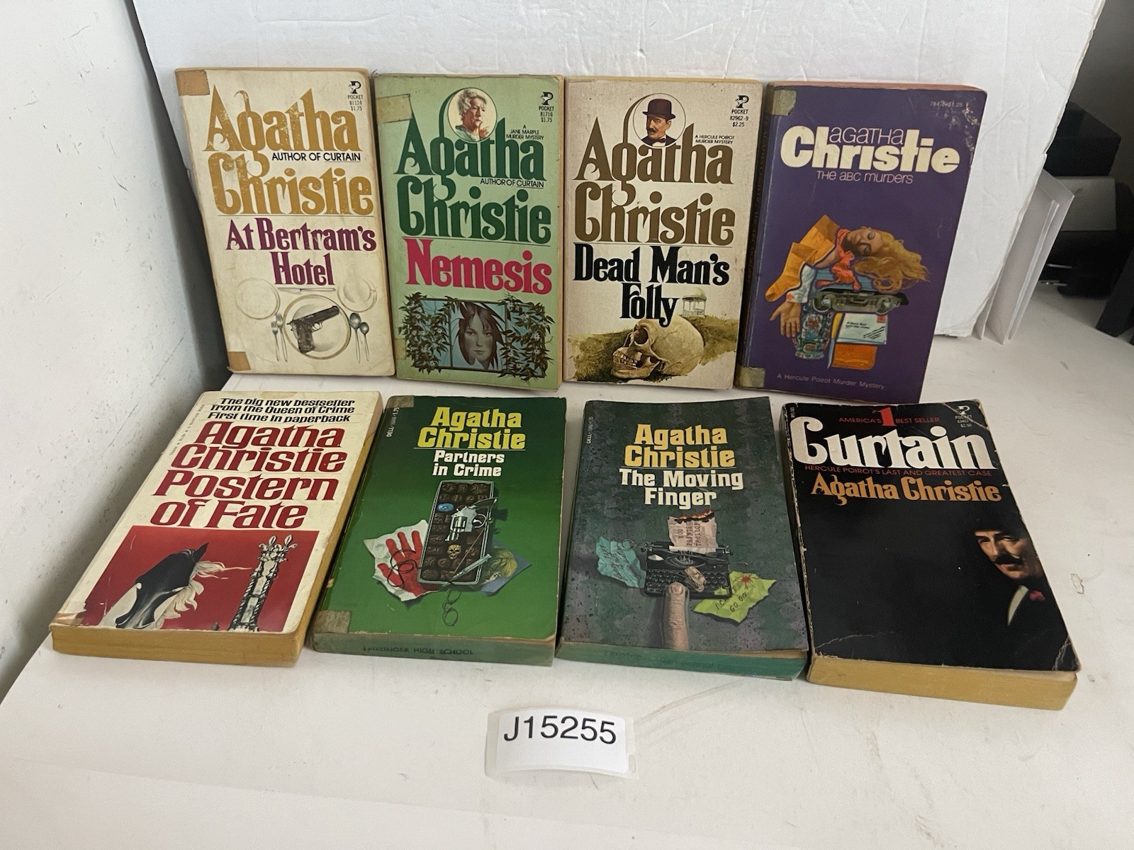Lot of 8 Vintage Agatha Christie Paperbacks Mixed Titles & Years