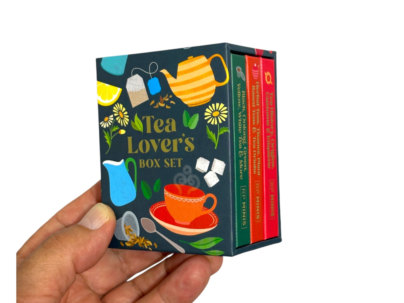 Tea Lover’s collectible Box Set three illustrated mini books hardcover 126pg ea