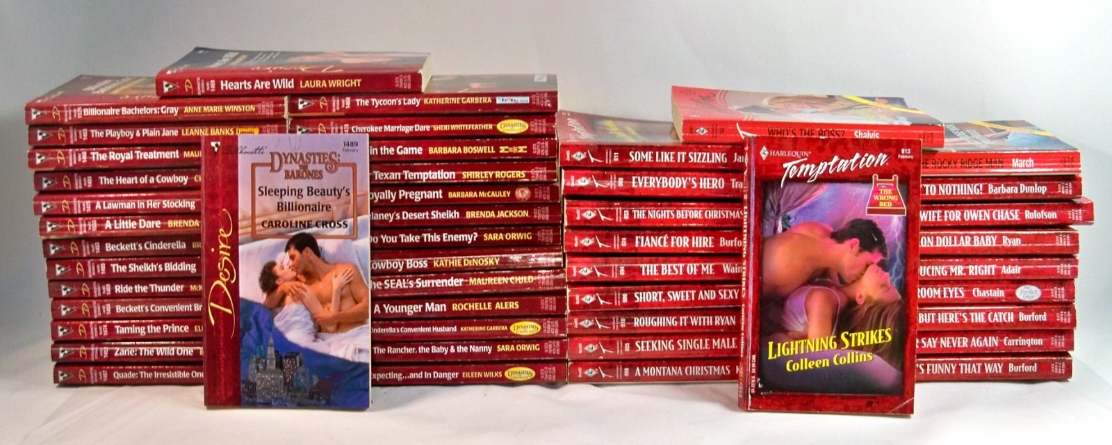 Lot of 48 Vintage Harlequin/Silhouette ‘Desire’ & ‘Temptation’ Series Paperbacks