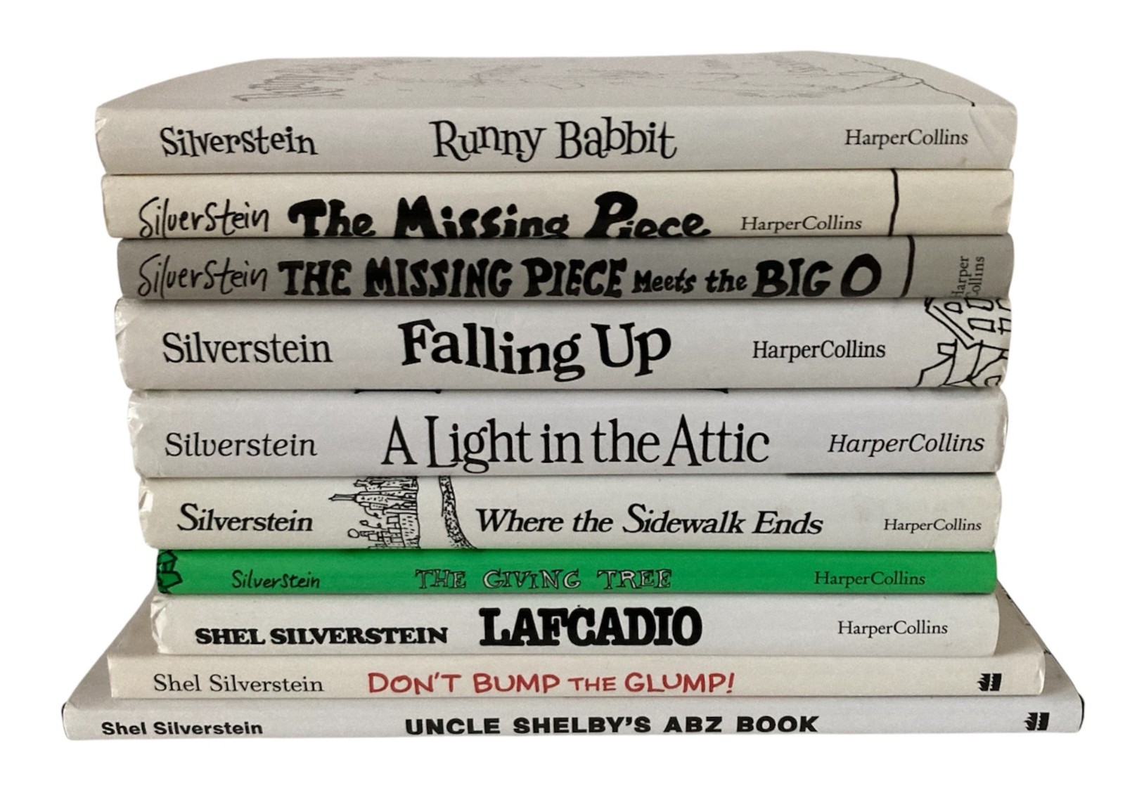 Shel Silverstein Lot 10 HC DJ UNMARKED Uncle Shelbys ABZ Book Light in the Attic