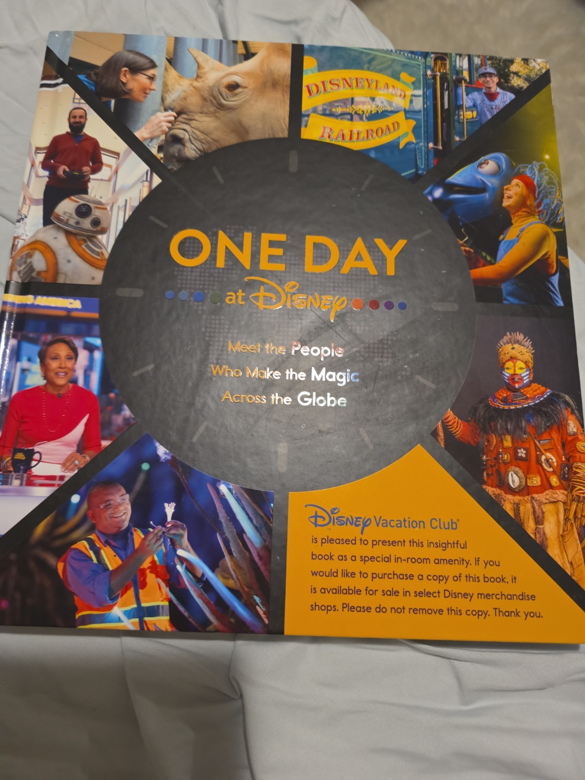 One Day at Disney Coffee Table Size Hardcover Book 12.25 x 12.25″ 228 Pages