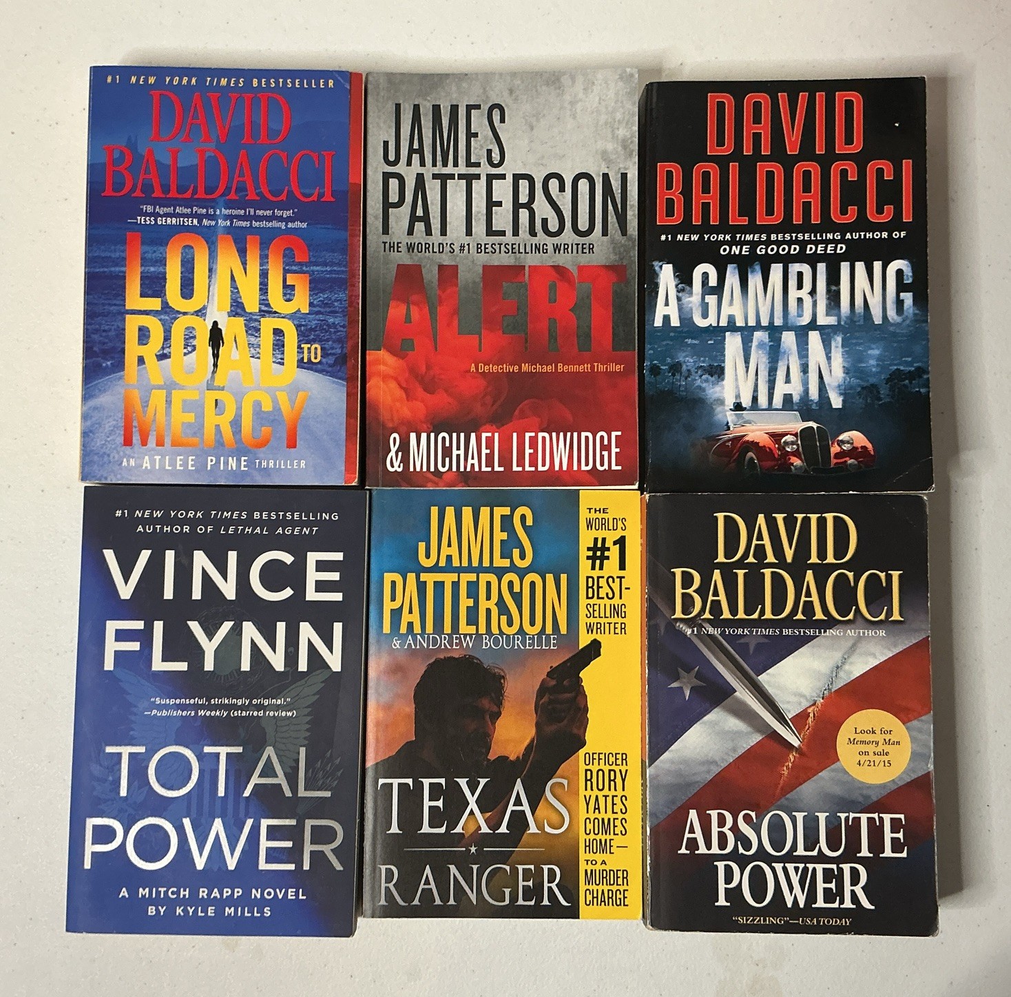 Lot of 5 Mystery Large Trade Paperback Books Suspense Thriller Crime Murder MIX