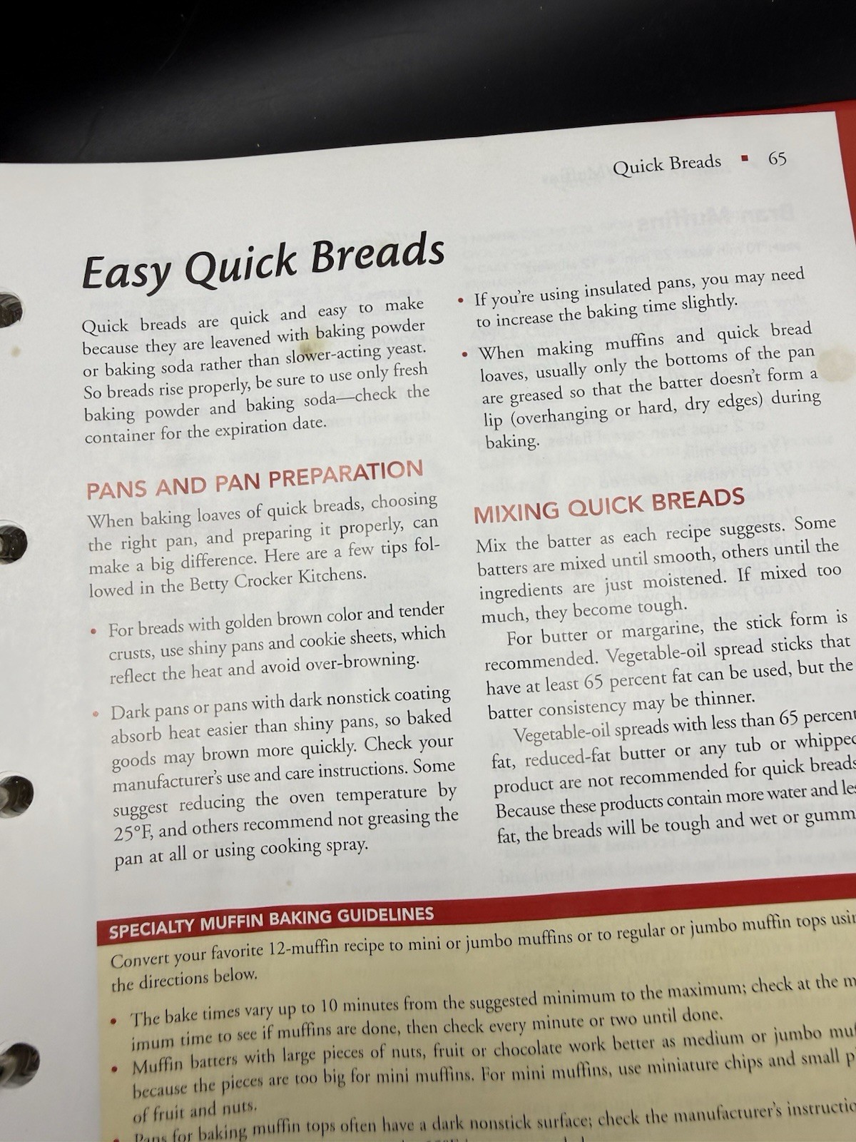 Betty Crocker Cookbook Lot Big Red 5-Ring Binder Cooking Basics Hardcover Set