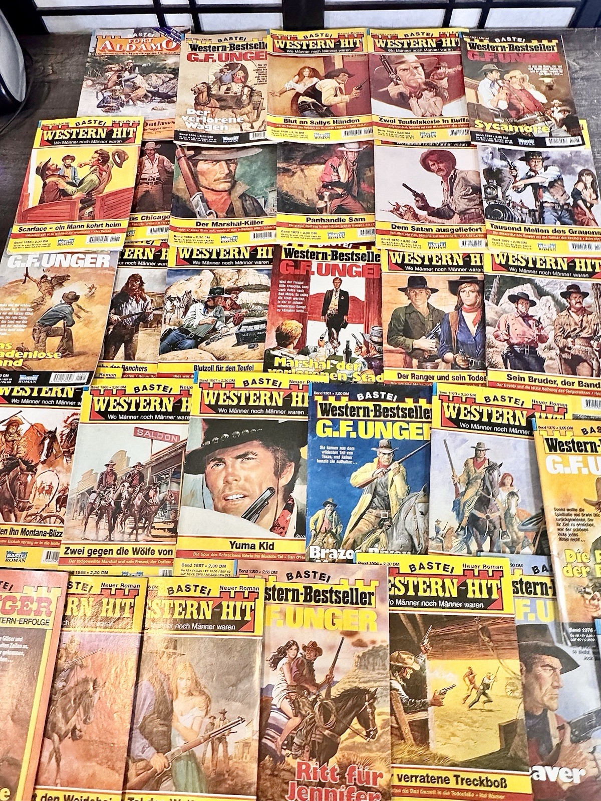 30 BASTEI G.F. Unger Western Pulp Fiction German Booklets Books 1980s