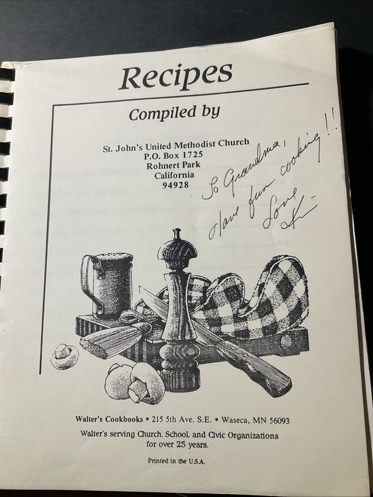 Recipes Baptist Women Southport Florida Cookbook B1496