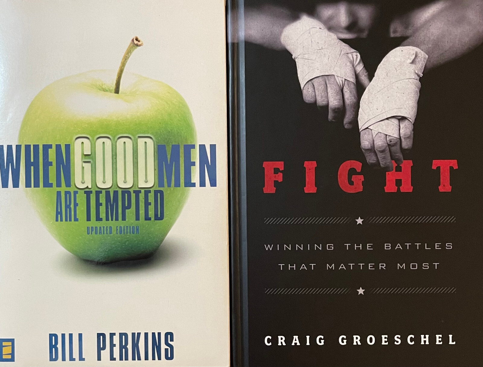 Bill Perkins When Good Men Are Tempted & C. Groeschel Fight Plus a Bonus Book