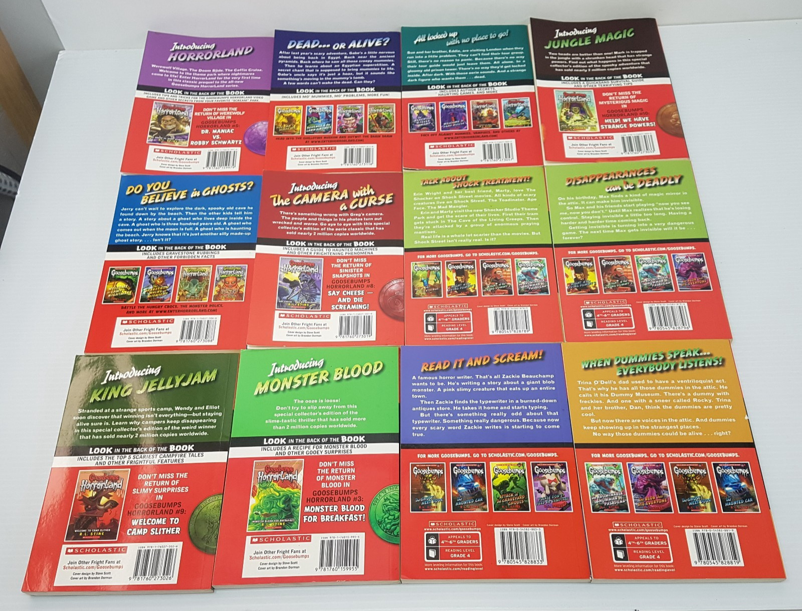Goosebumps Monster Collection by R.L Stine Paperback 24 Books. Oz Seller