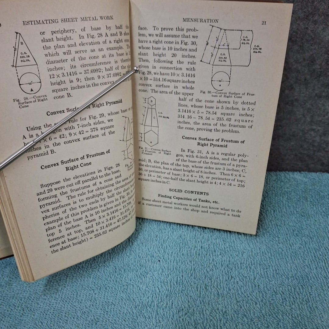 Estimating Sheet Metal Work – 1922 – Hardcover – Neubecker And Hopp – 416 pages