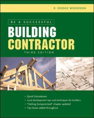 Be a Successful Building Contractor – paperback, 0071441743, Woodson, new