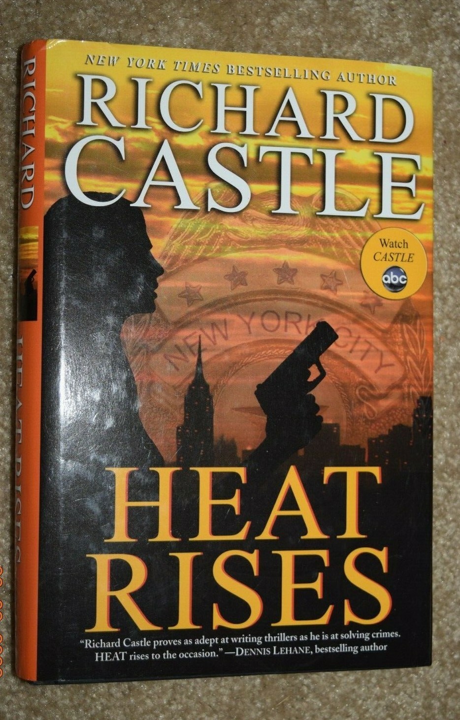 RICHARD CASTLE: “HEAT RISES,” 301 Pages, Hard Cover Book, (c) ABC STUDIOS