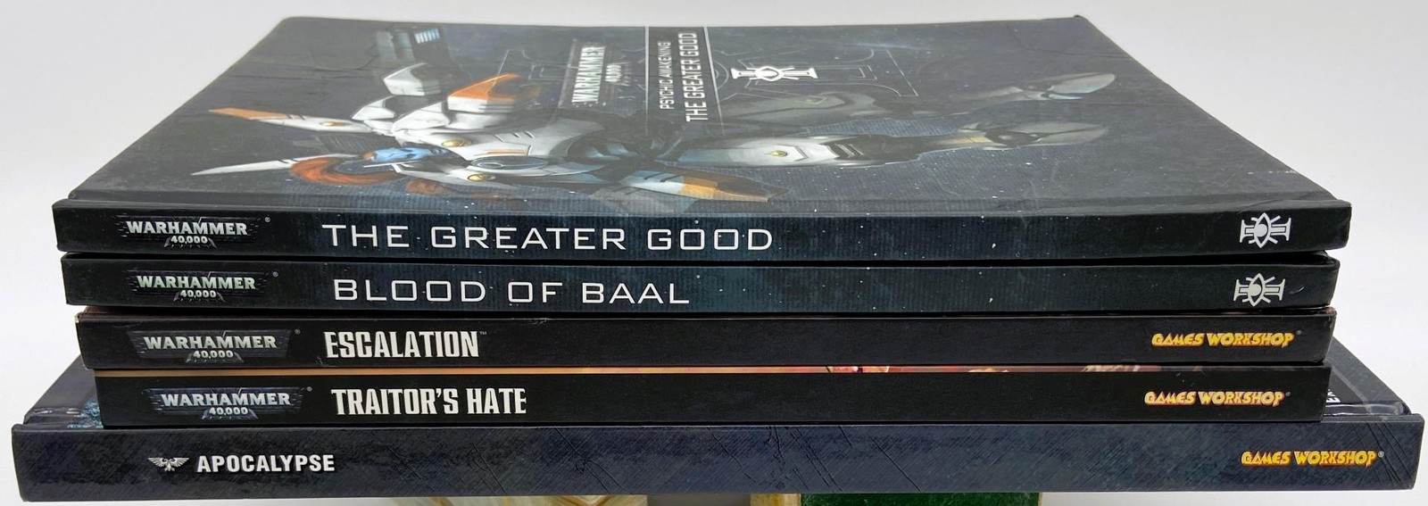 Warhammer Lot of 5 HC Books: Apocalypse Escalation Traitor’s Psychic Awakening