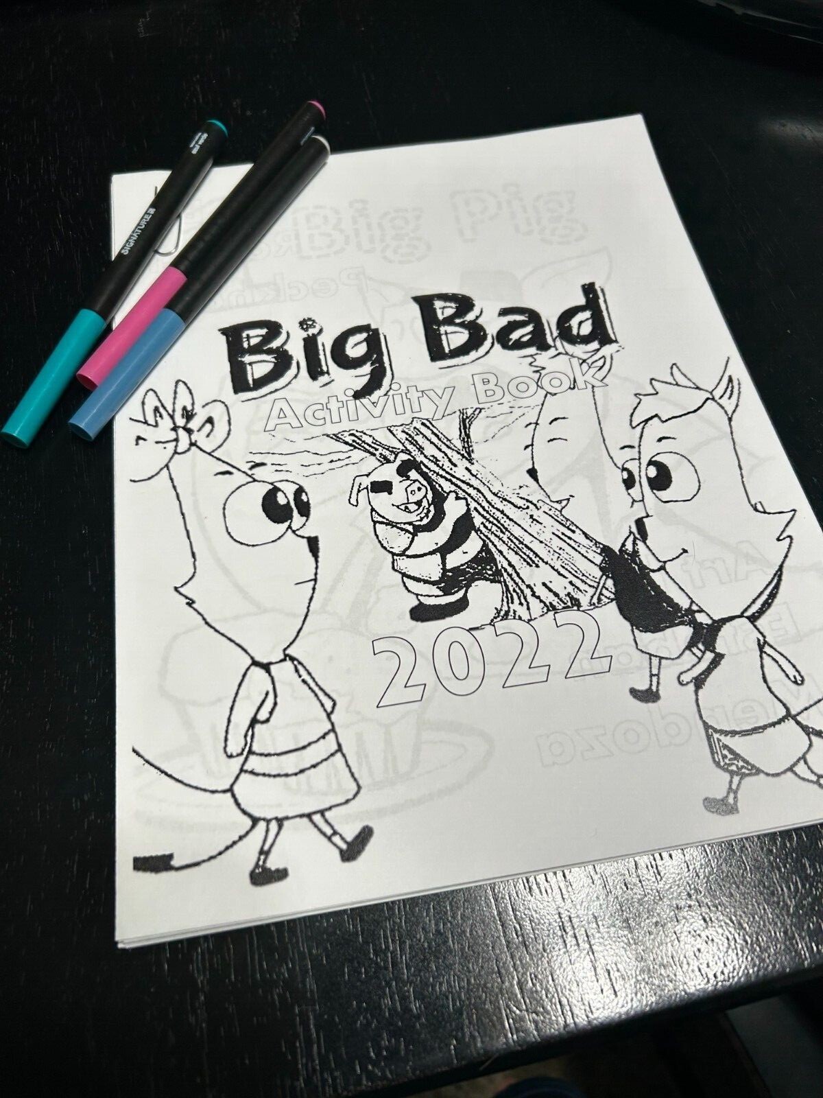 DIGITAL CONTENT- 2022 Big Bad Coloring and Activity Book-35 Pages PRINTING REQ’D
