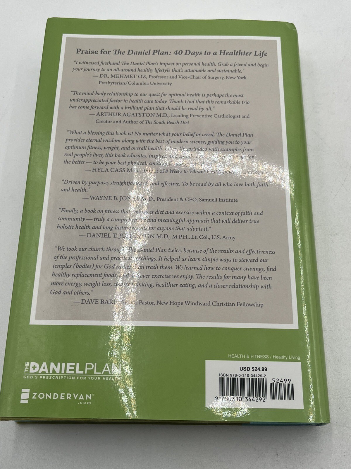 The Daniel Plan Ser.: The Daniel Plan : 40 Days to a Healthier Life by Daniel G.