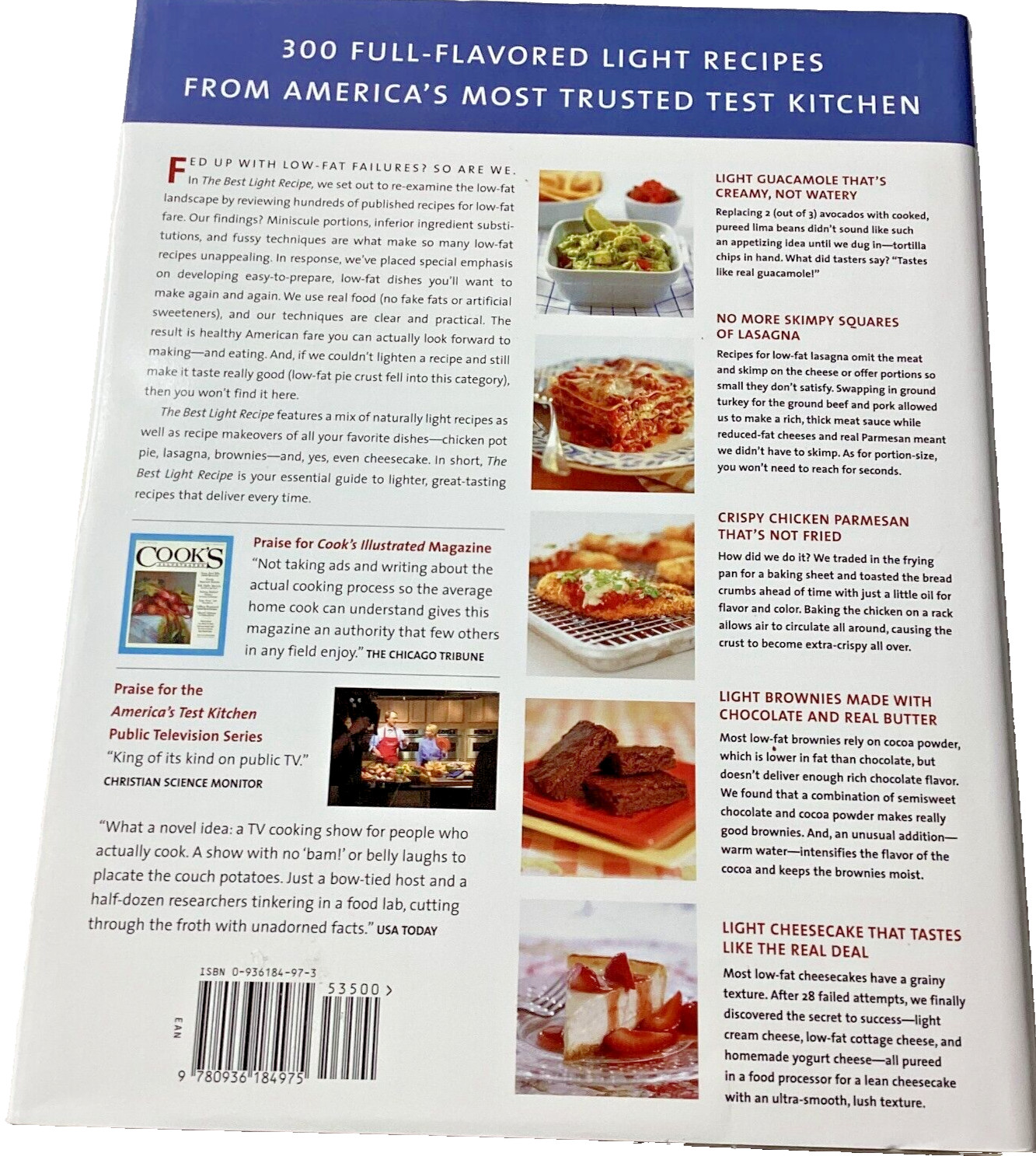 The Best Light Recipe by Editors of Cooks Illustrated, Hardcover 2006
