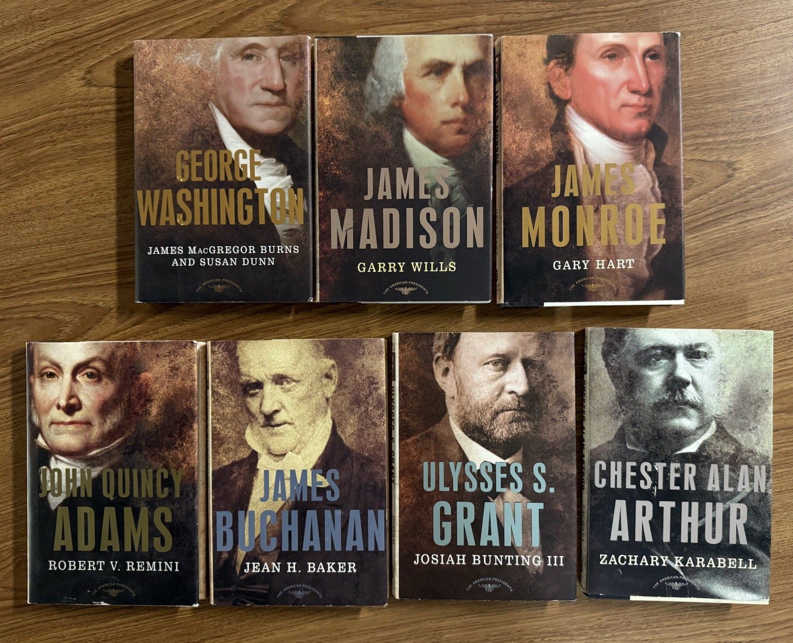 LOT of 7: THE AMERICAN PRESIDENTS SERIES by Genrl Editor A Schlesinger (HCDJ) VG
