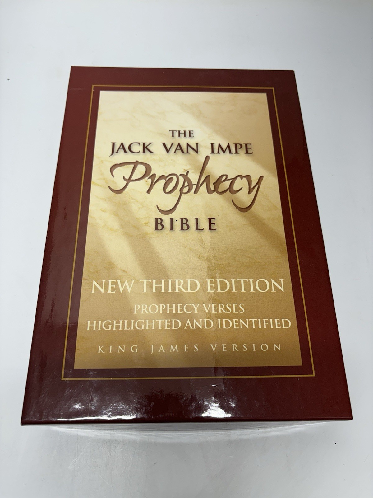 KJV Jack Van Impe Prophecy Bible Burgundy Leather Red Letter Limited Special Ed.