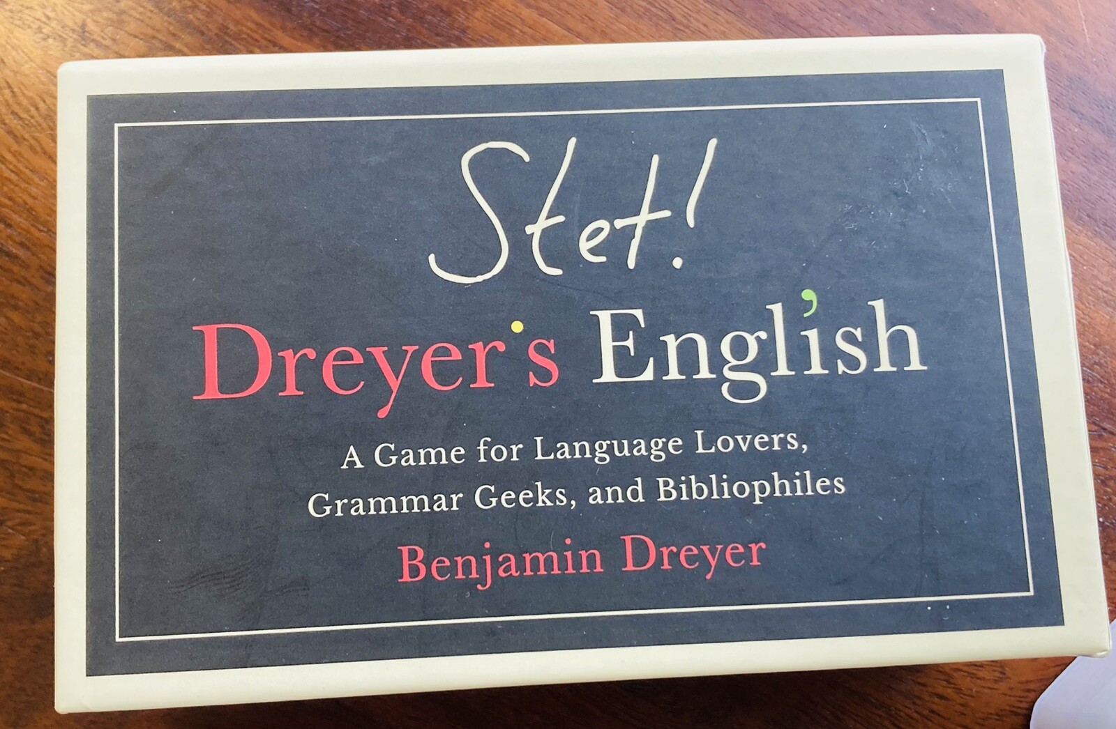 STET! Dreyer’s English Game: Language Lovers, Grammar Geeks & Bibliophiles