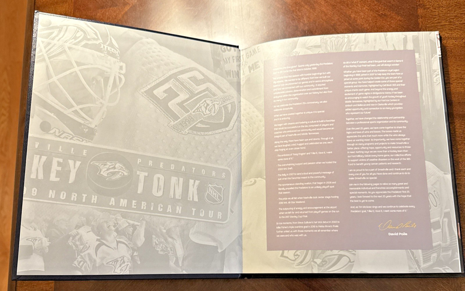 Nashville Predators NHL 25th Anniversary Commemorative Book 1998-2023 Hardcover
