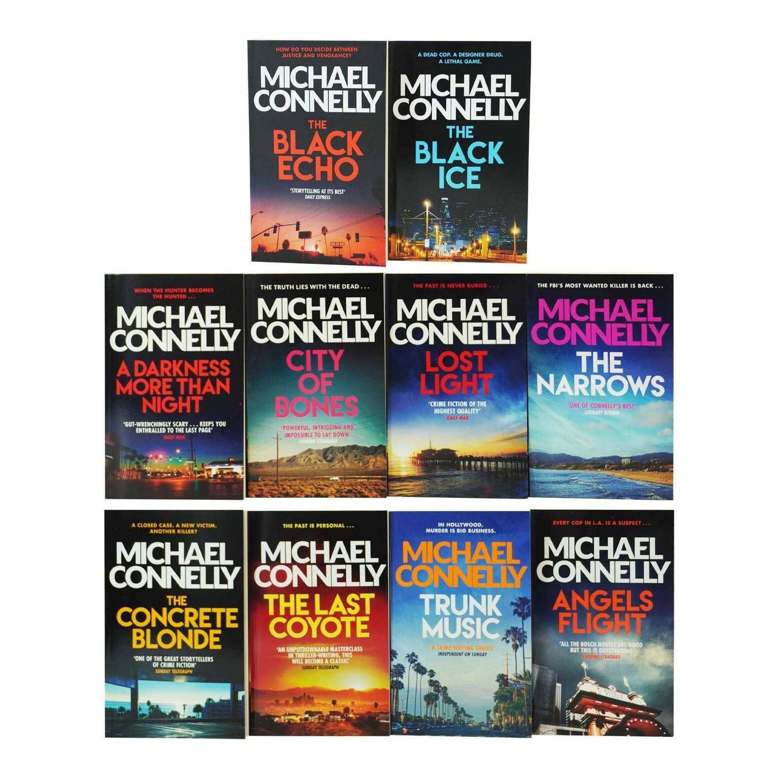 Harry Bosch 10 Book Collection Michael Connelly Crime Thriller Set PB