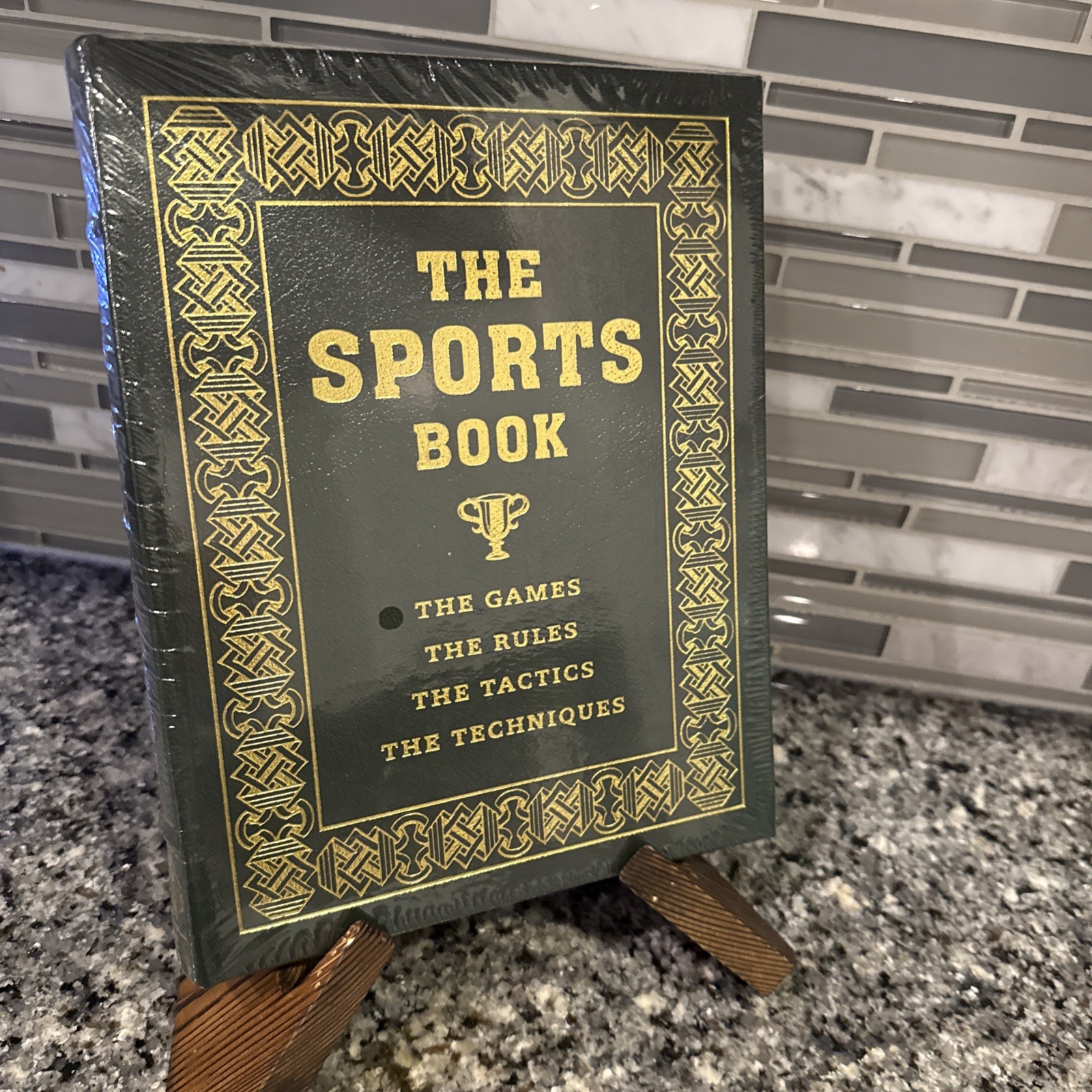 Easton Press THE SPORTS BOOK GAMES RULES TACTICS TECHNIQUES Leather Gold SEALED