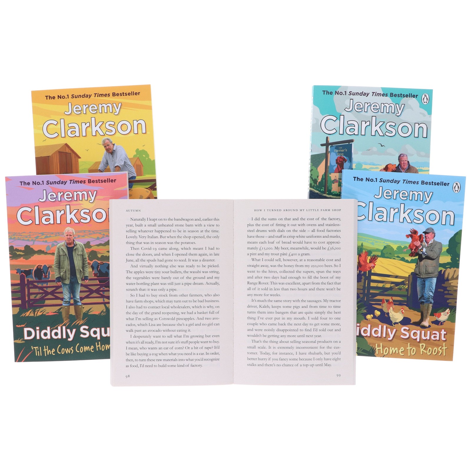 Diddly Squat Series by Jeremy Clarkson: 5 Books Set – Fic – PB