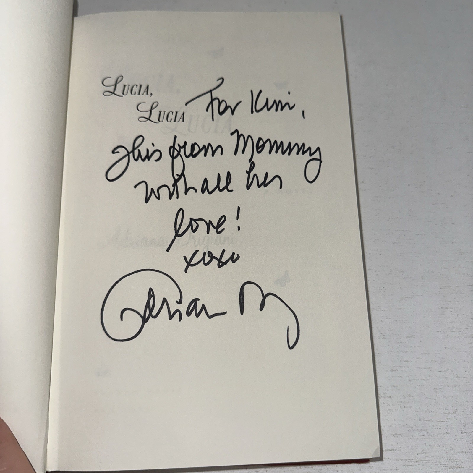 Lucia, Lucia: A Novel by Adriana Trigiani Signed 1st Edition