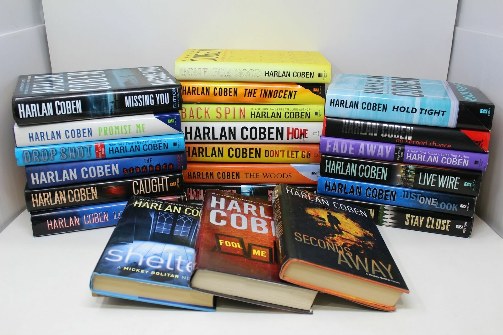 Lot of 10 Harlan Coben Thriller Hardcover Books MIX