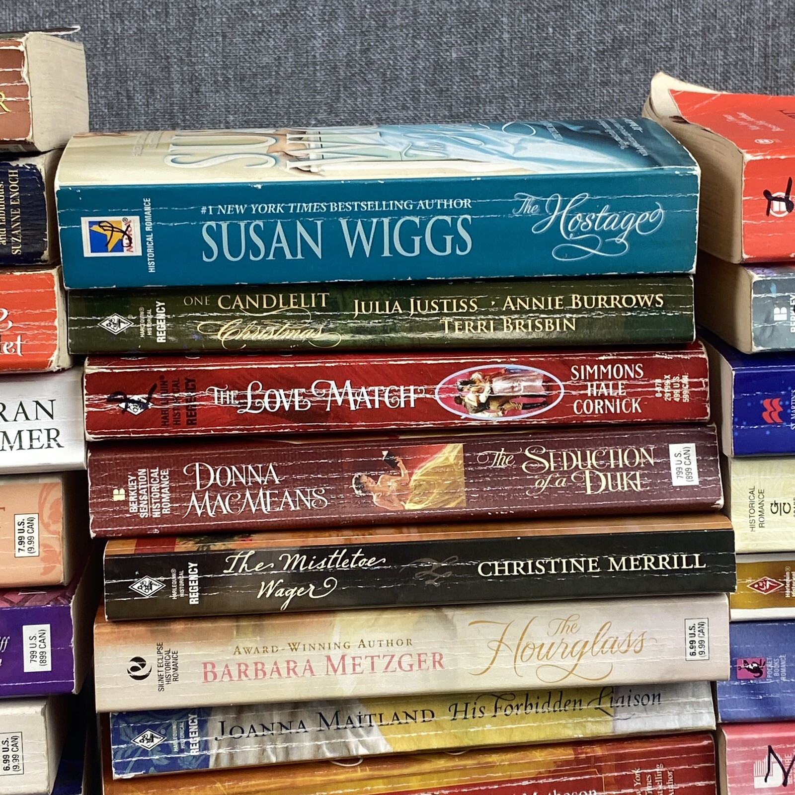 Lot of 40 Historical Romance Novels Multiple Authors Paperback Carlise, Kramer..