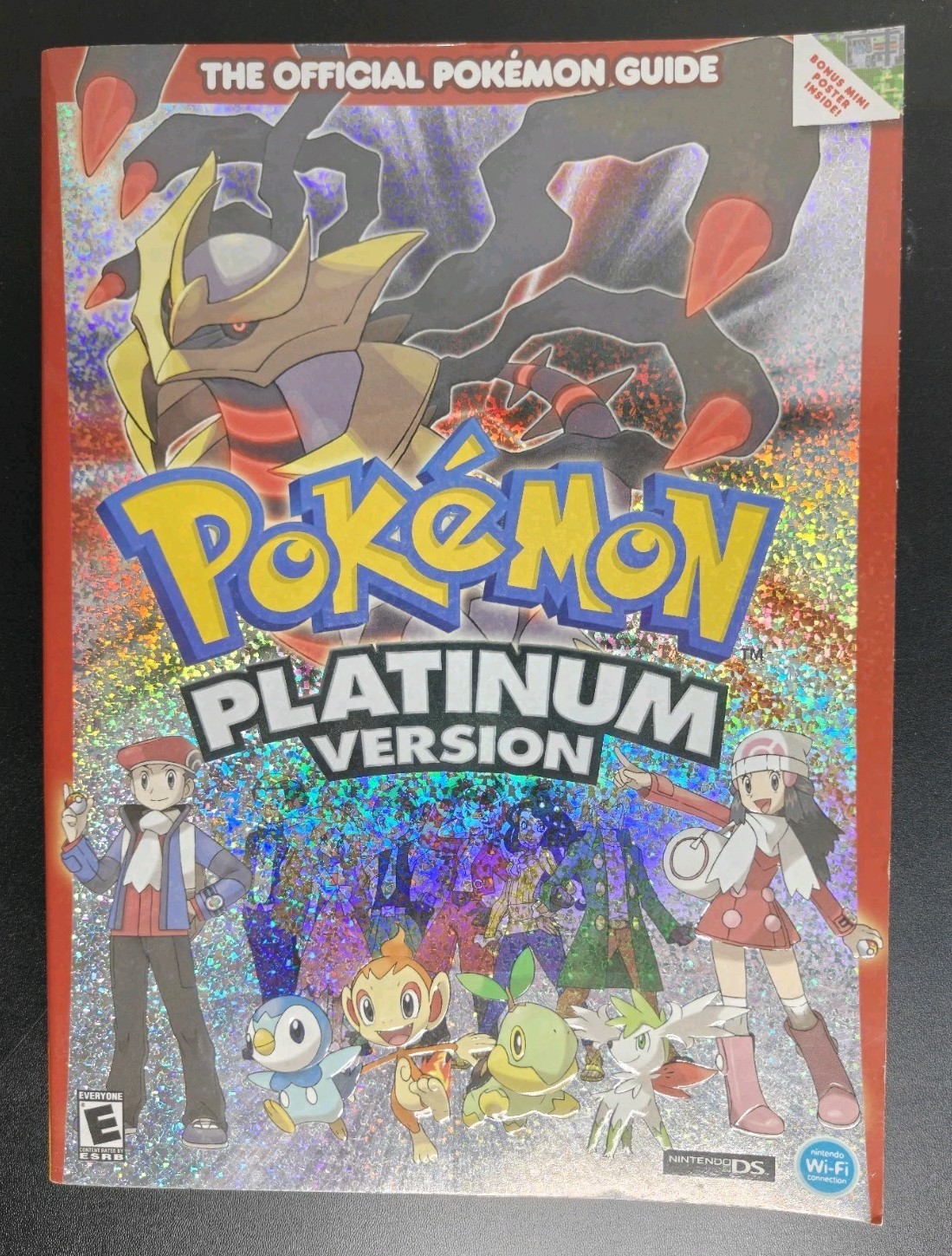 Pokémon Platinum Version The Official Strategy Guide Book 2009 w/ Map & Stickers