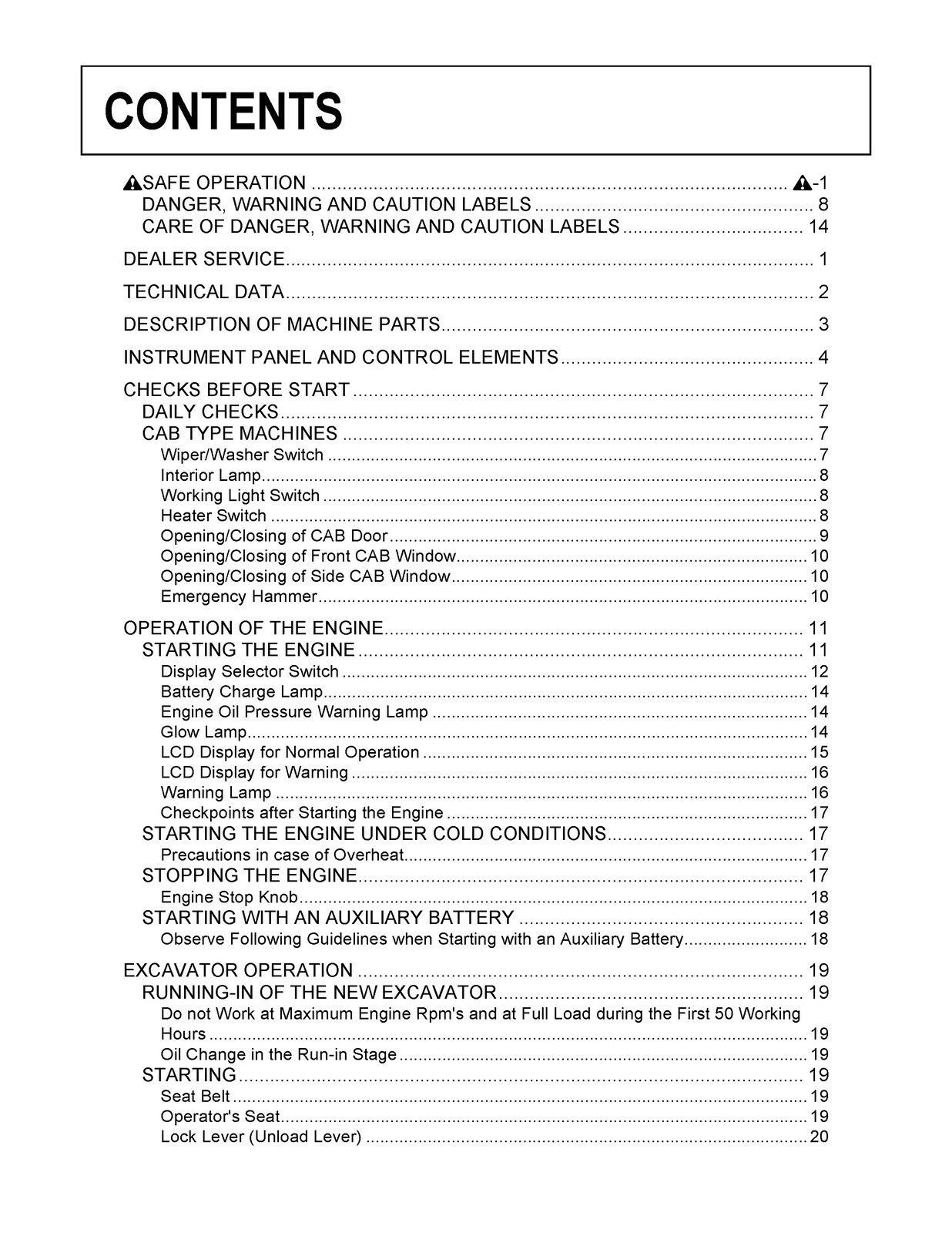 KUBOTA KX018-4 EXCAVATOR OPERATORS MANUAL – HD WIRE BOUND – STURDY COVERS