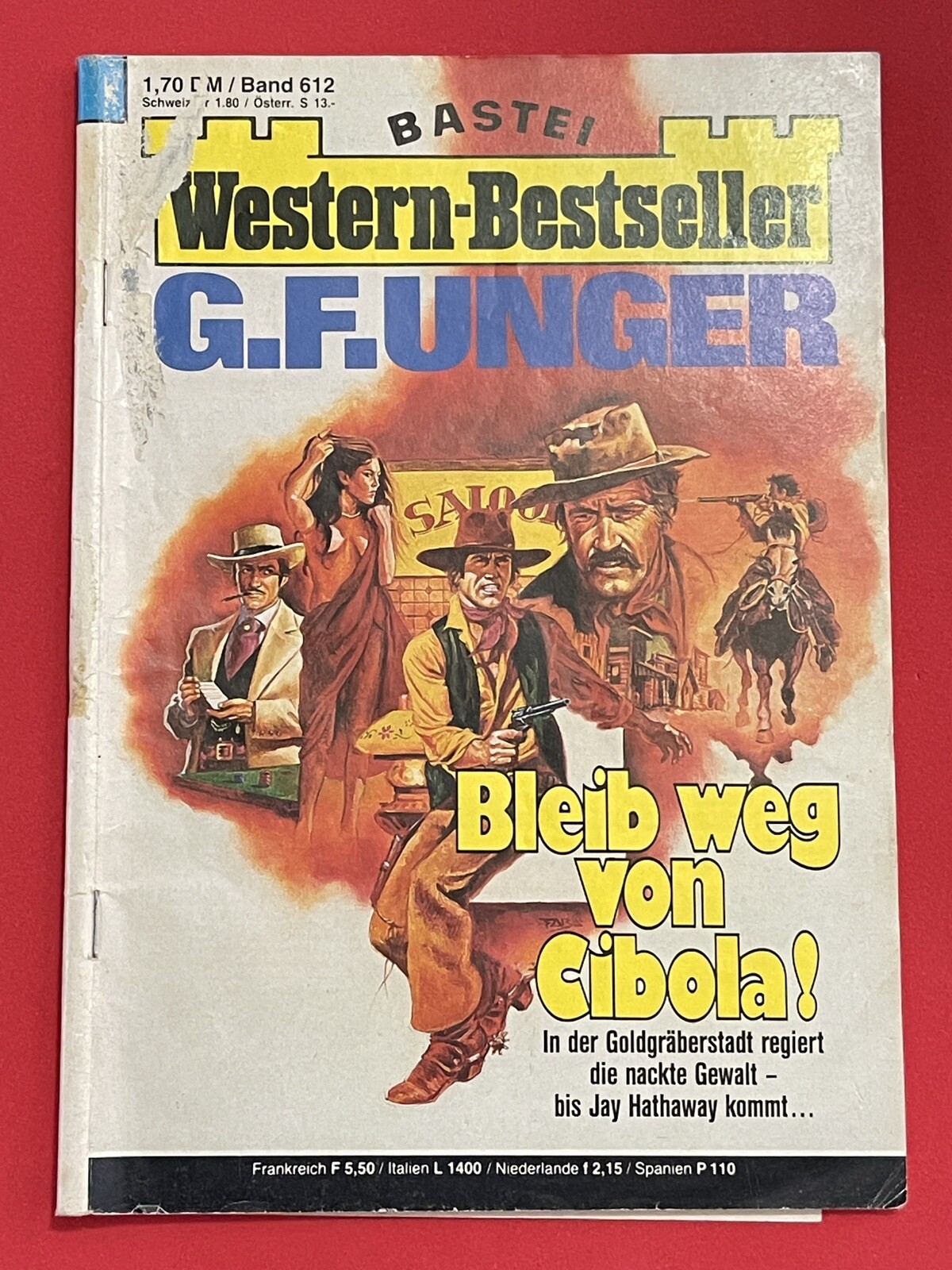GF UNGER Vtg German Language Western PULP PAPERBACK Magazine