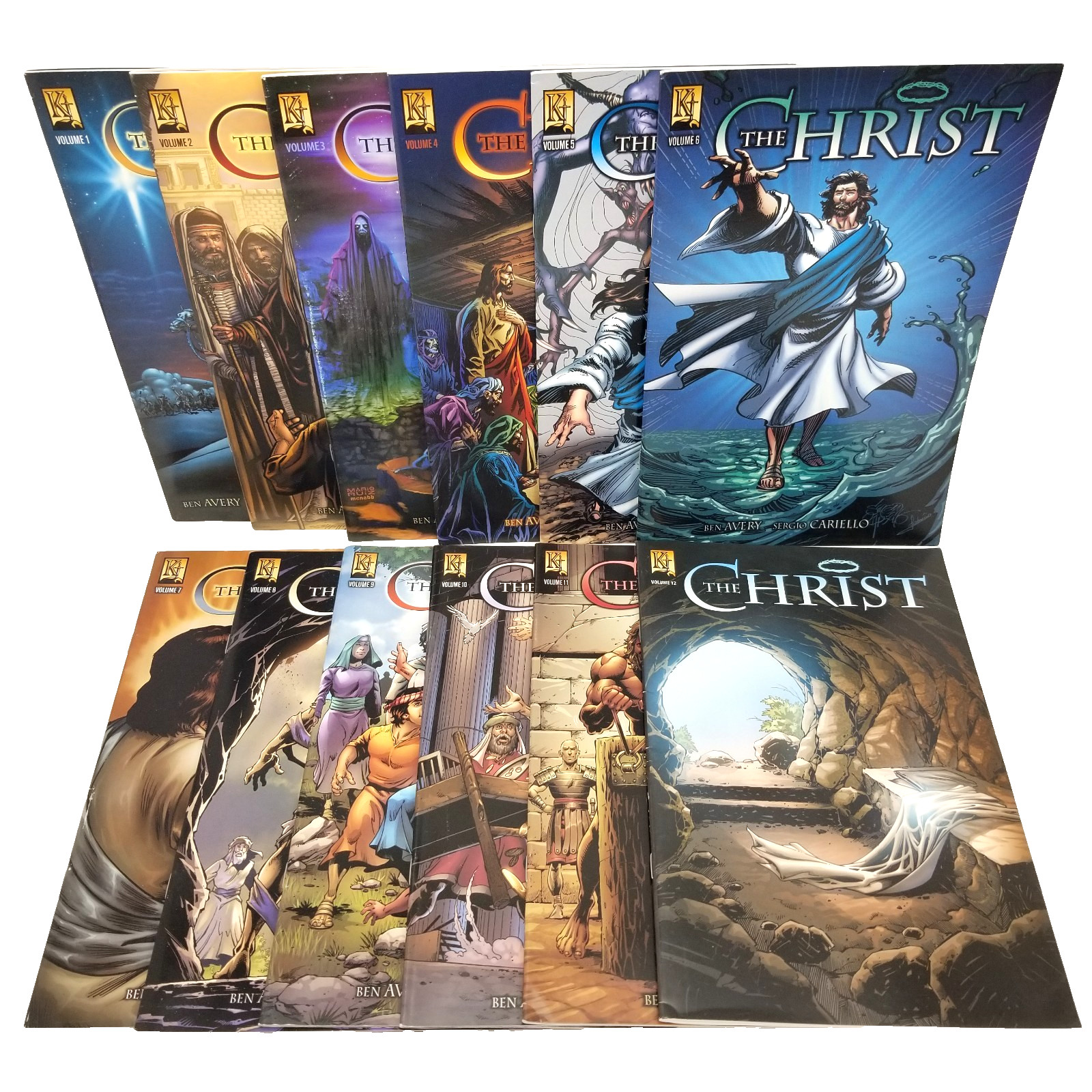The Christ Volumes 1-12 BIBLE Ben Avery Kingstone Comics Graphic Novels