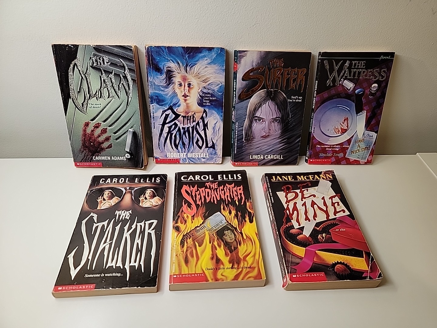 SCHOLASTIC thrillers 1990s The Claw The Stalker by Westall Cargill Ellis Smith
