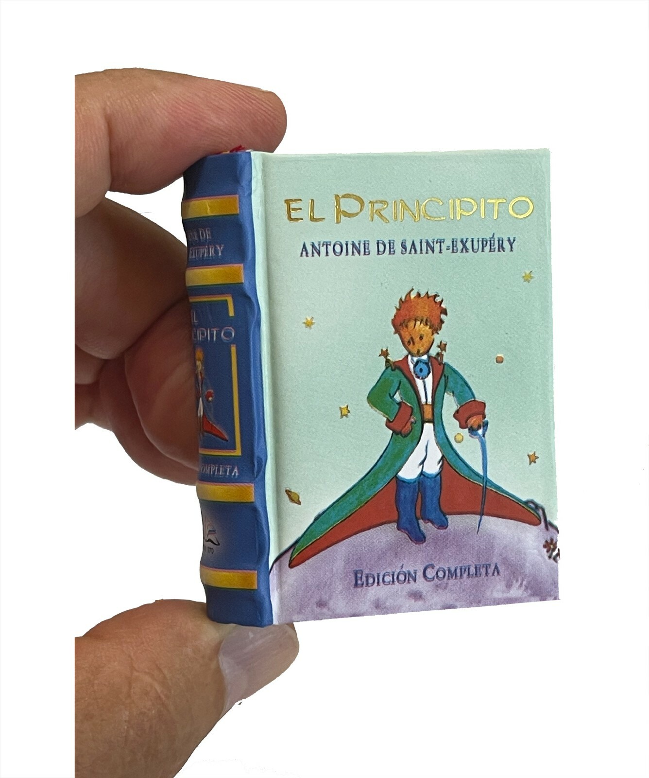 The Little Prince in Spanish Principito Miniature Book hardbound color pages