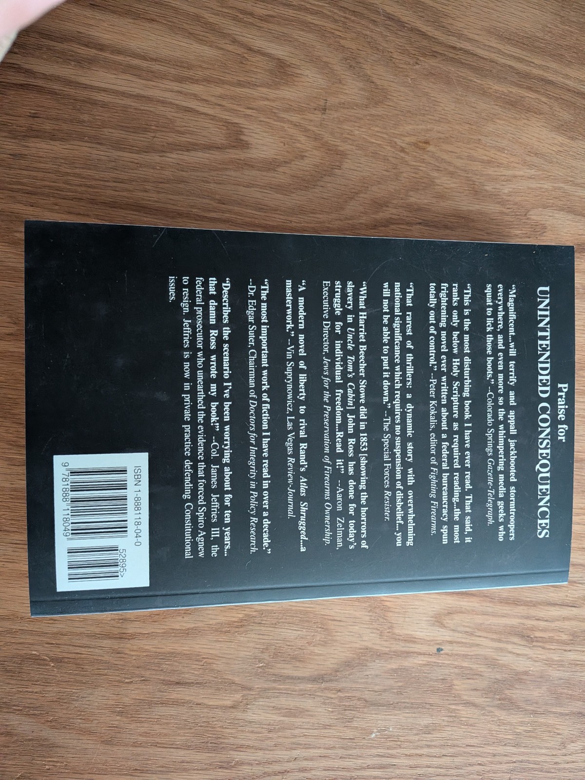 Unintended Consequences by John Ross – Paperback Guns ATF 2nd Amendment NRA
