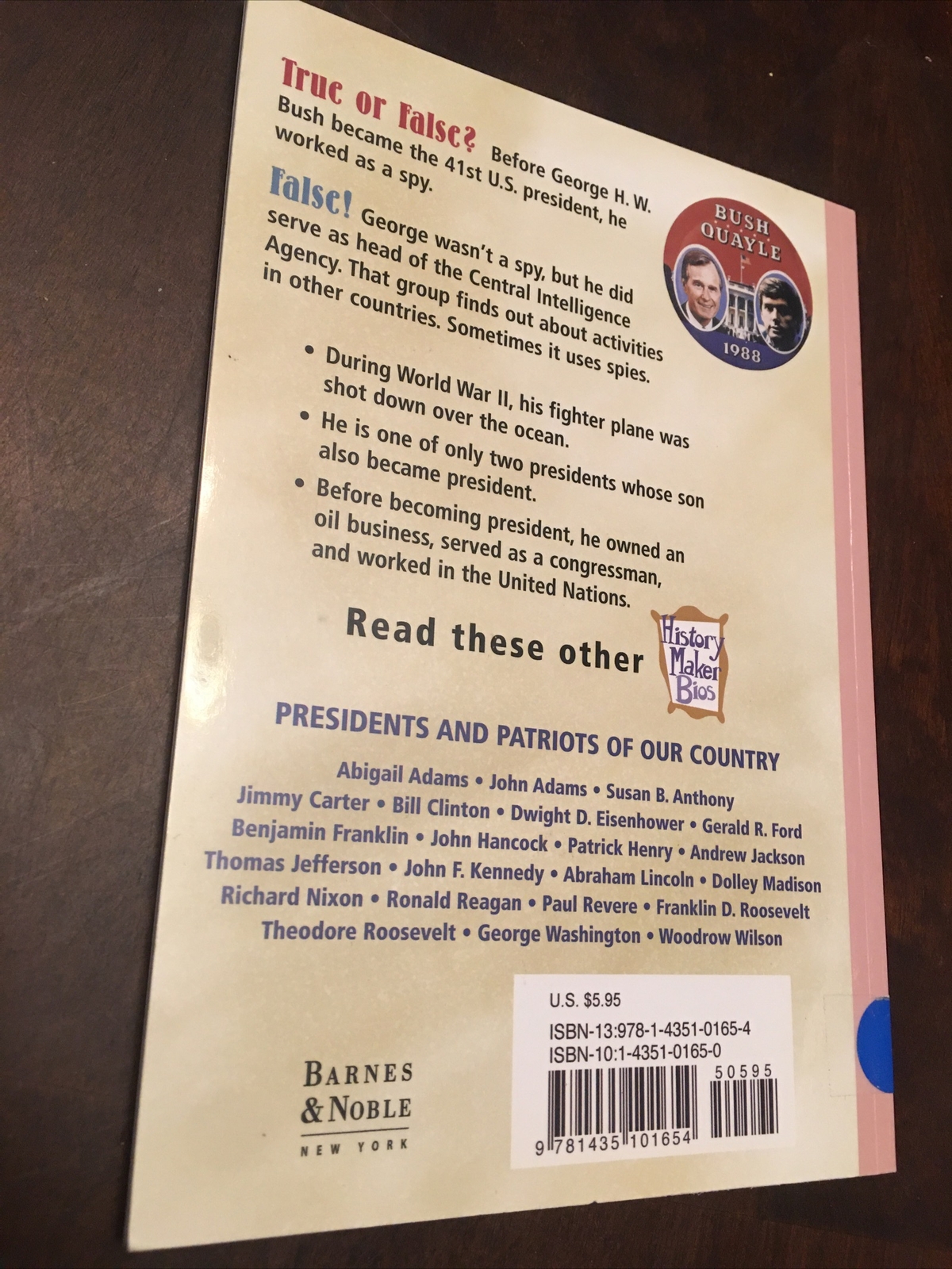 History Maker Biographies Ser.: George H. W. Bush by Catherine A. Welch…