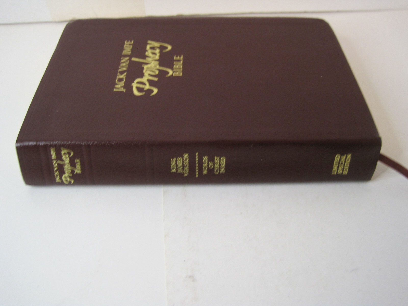 Jack Van Impe Prophecy Bible KJV Limited Special Edition Red Letter Ed. Burgandy