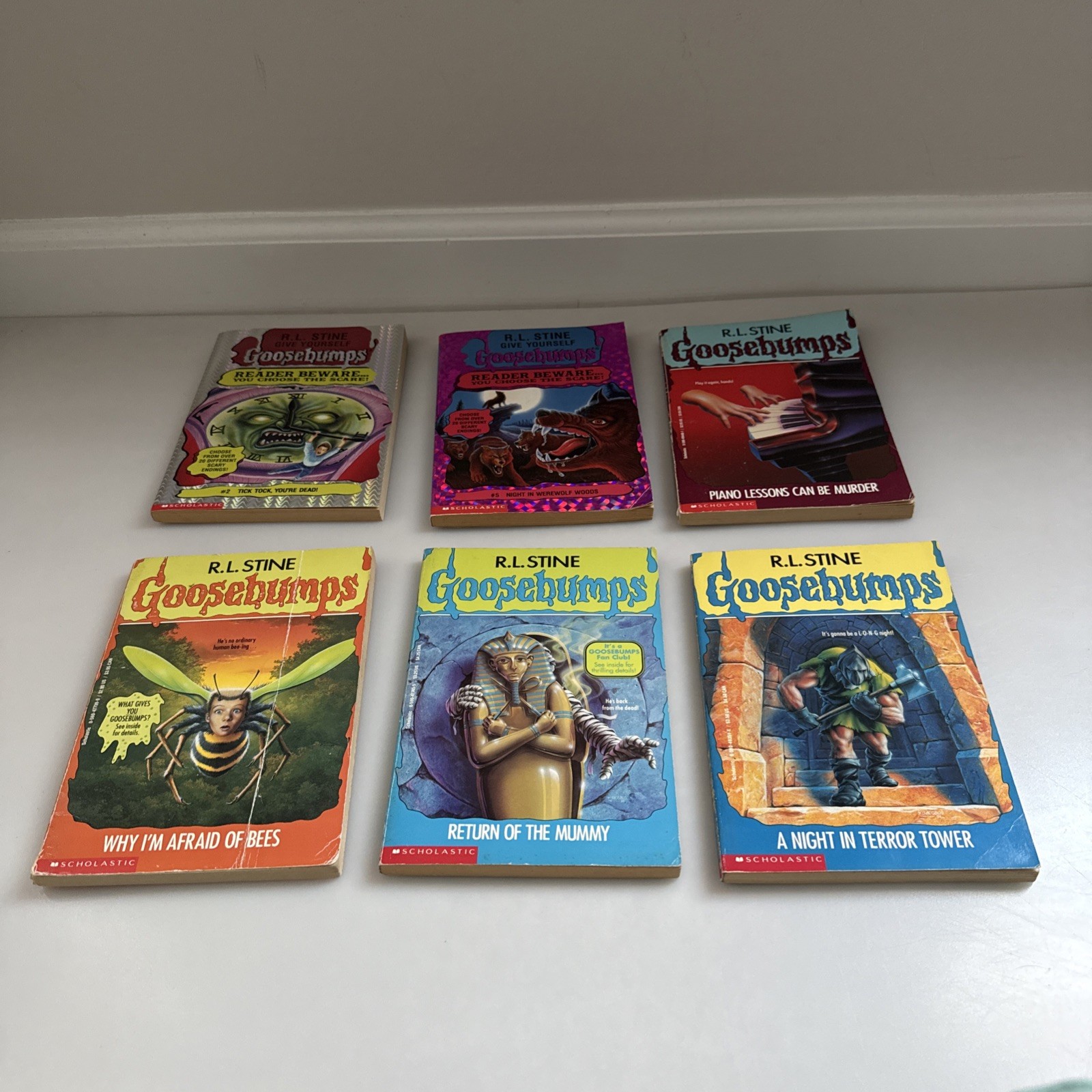 VTG 1990’s Goosebumps Book Lot 12 1st Editions Paperback R. L. Stine Books