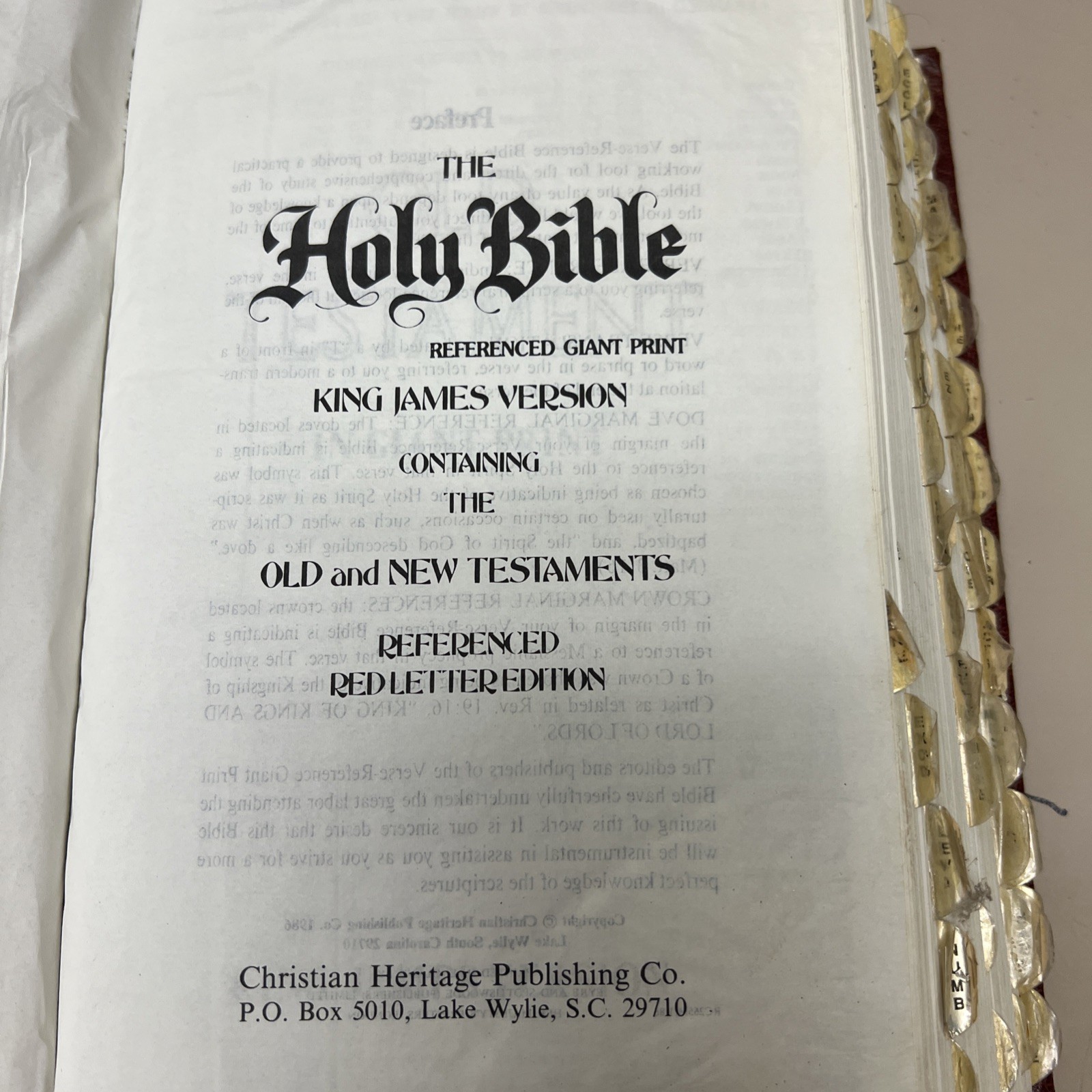 Holy Bible Concordance KJV Red Letter Edition 1973 Red Cover Word Aflame Press