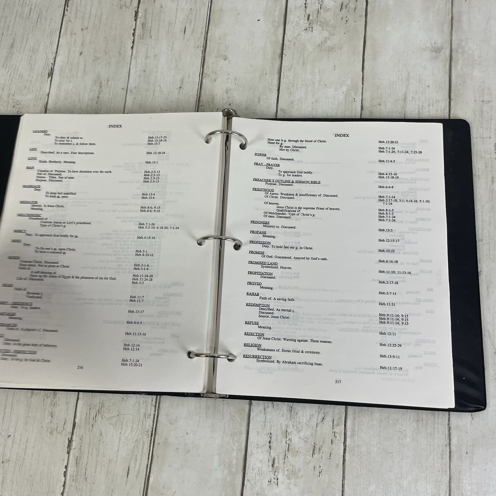 Preacher’s Outline & Sermon Bible KJV 3-Ring Binder – Hebrews & James Vol 2