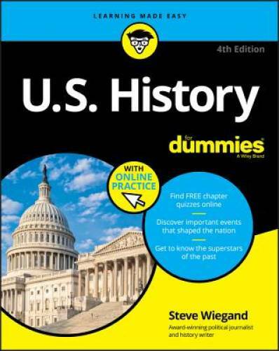 U.S. History For Dummies – Paperback By Wiegand, Steve – GOOD