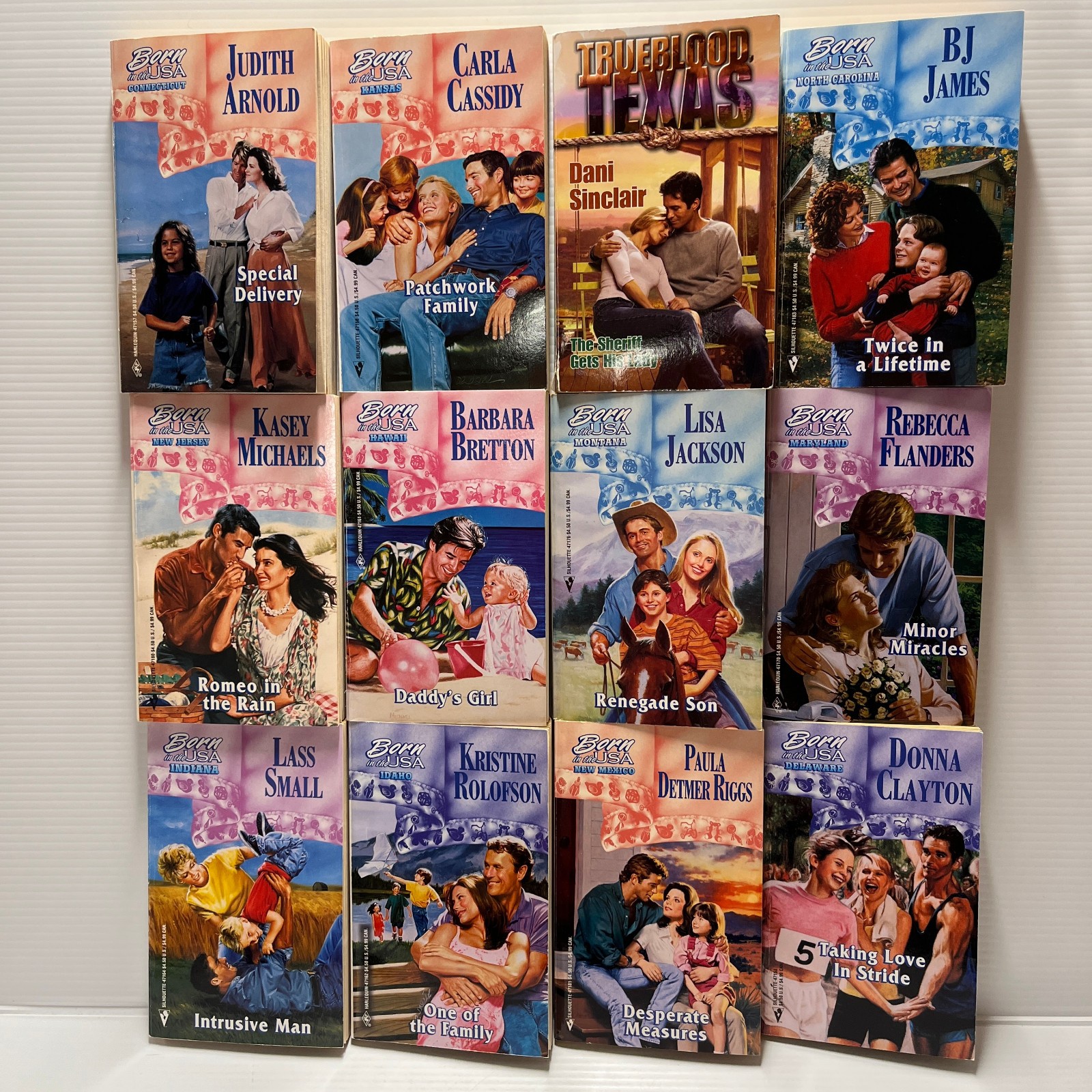 12 Vintage Harlequin Romance Novels 1980s & 1990s – Paper Back – Born in the USA