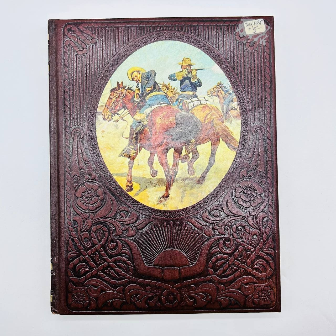 Lot of 7 Time Life Books “The Old West” Vintage 1970s Faux Leather Bound