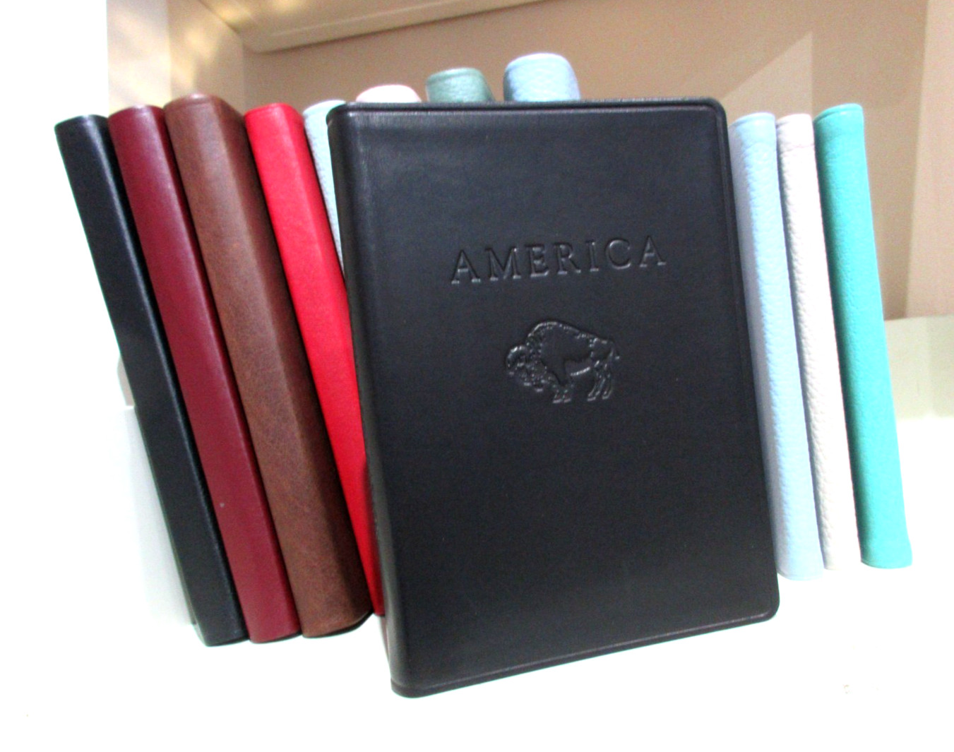 America National Parks and Destinations Guide 6″ Leather Softcover BLACK