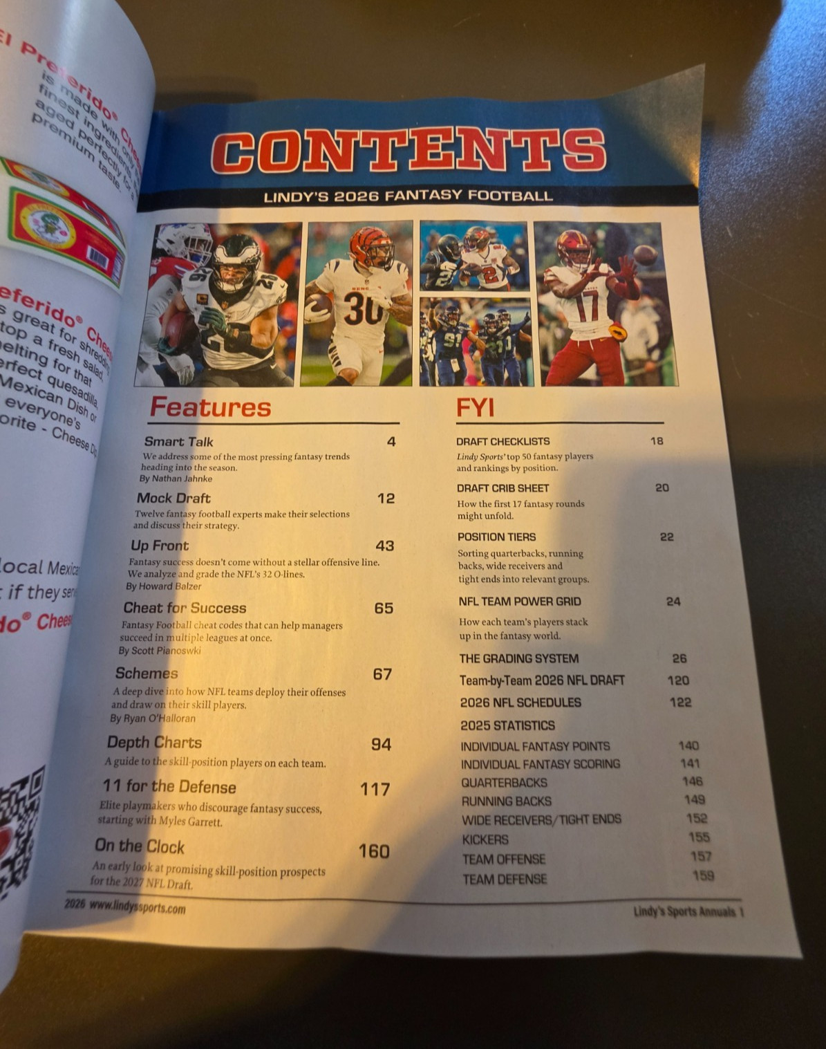 Fantasy Football 2026 by Lindy’s Sports -Player Projections-250 Scouting Reports