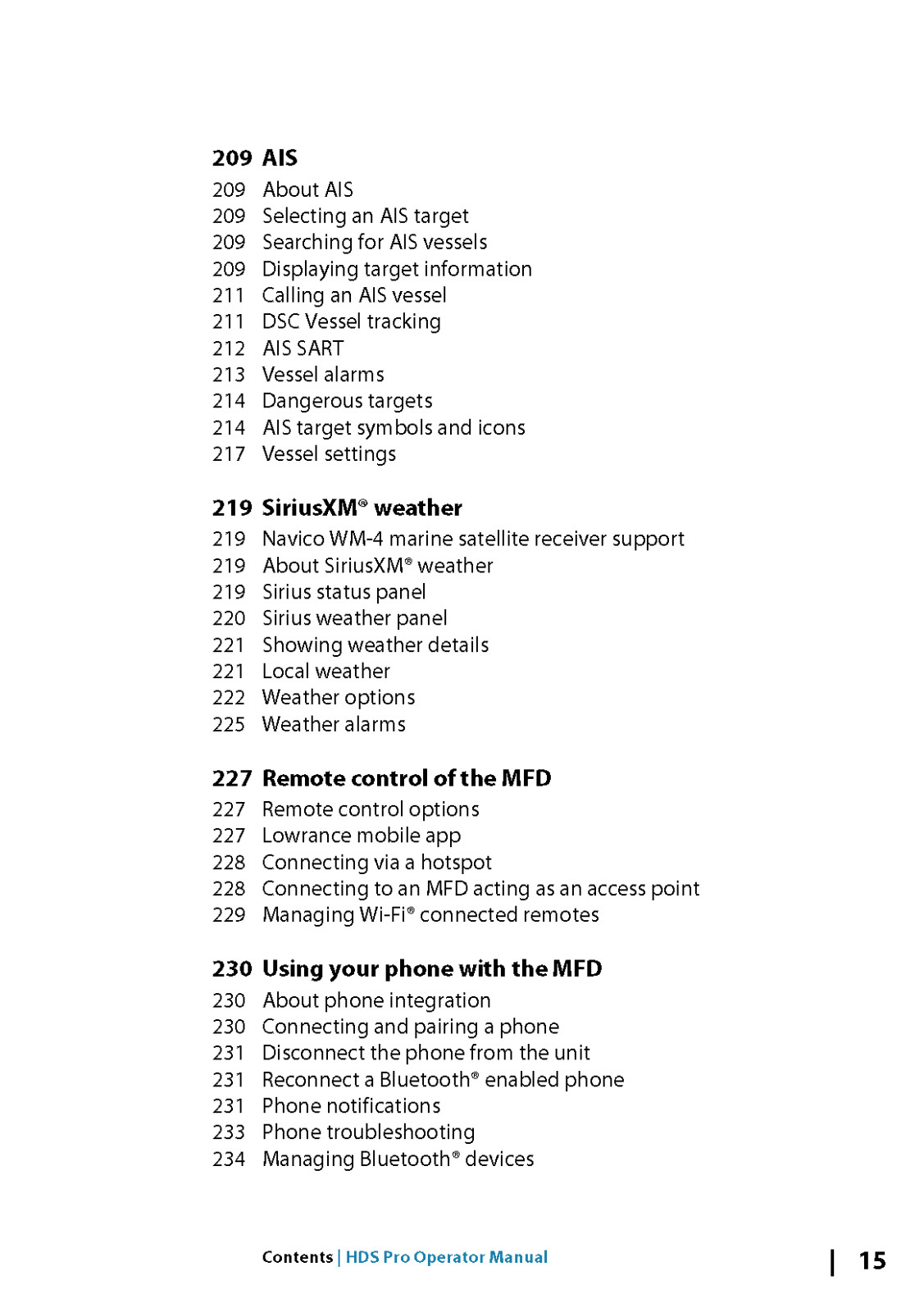 Lowrance HDS PRO Fish Finder Operator Manual Instructions 288 Pages