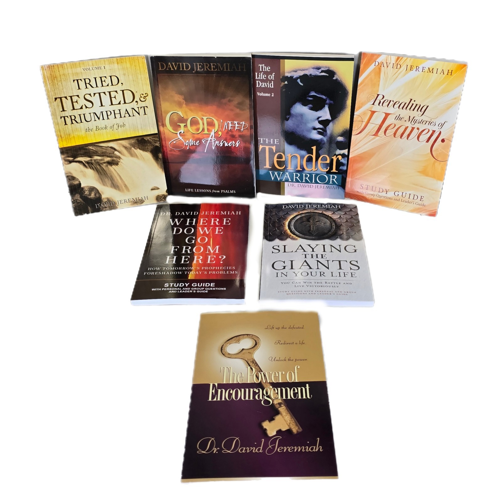 Dr. David Jeremiah Paperback Study Guide Book Lot Of 7 Christian Books NEW