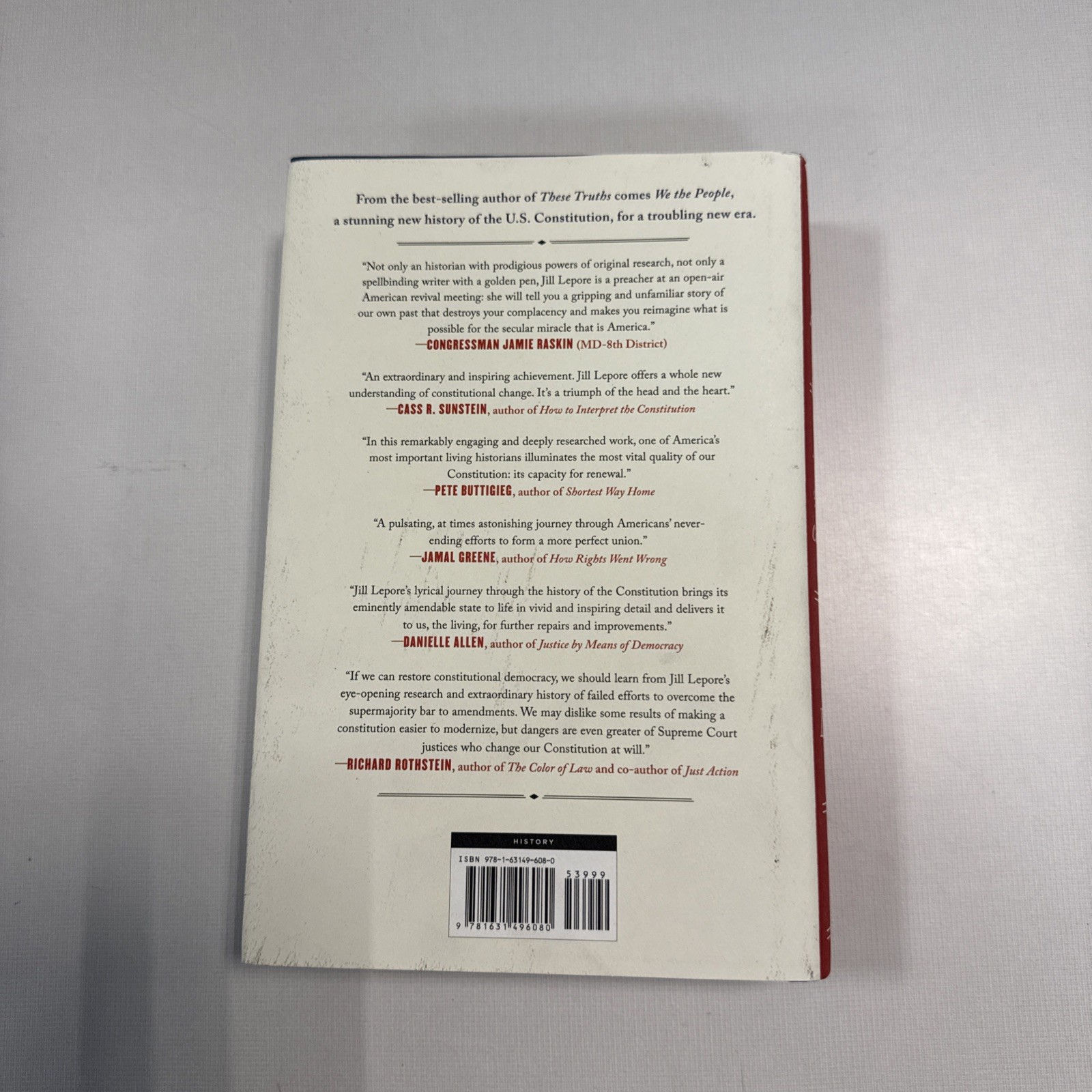 We the People: A History of the U.S. Constitution; Jill Lepore